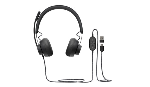 EAN 5099206090354 - Logitech 981-000875 auricular y casco Auriculares Alámbrico Diadema Llamadas/Música USB Tipo C Grafito imagen 1