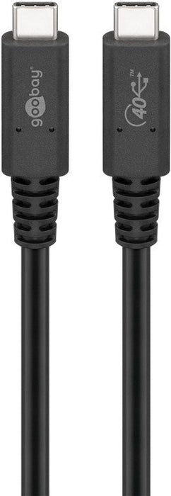EAN 4040849601965 - Goobay 60196 cable USB 0,8 m USB C Negro imagen 1