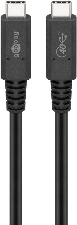 EAN 4040849601965 - Goobay 60196 cable USB 0,8 m USB C Negro imagen 1