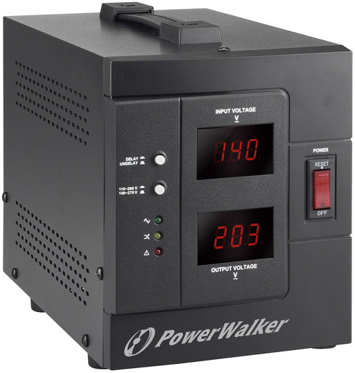EAN 4260074976793 - PowerWalker AVR 1500/SIV regulador de voltaje 2 salidas AC 230 V Negro imagen 1