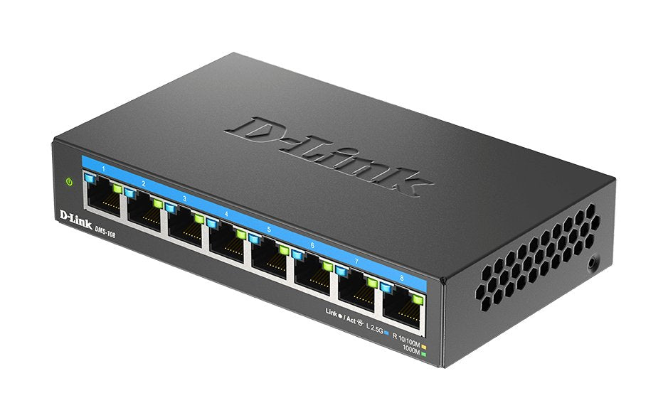 EAN 0790069469459 - D-Link DMS-108 No administrado L2 2.5G Ethernet (100/1000/2500) Negro imagen 4