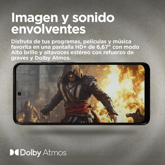 EAN 0840023291791 - Motorola moto e15 16,9 cm (6.67") SIM doble Android 14 Go edition 4G USB Tipo C 2 GB 64 GB 5200 mAh Azul imagen 13