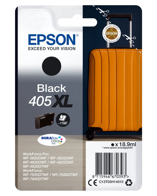 EAN 8715946672434 - Epson 405XL cartucho de tinta 1 pieza(s) Original Alto rendimiento (XL) Negro imagen 1