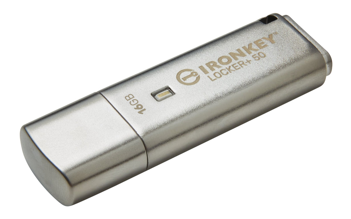 EAN 0740617329308 - Kingston Technology IronKey Locker+ 50 unidad flash USB 16 GB USB tipo A 3.2 Gen 1 (3.1 Gen 1) Plata imagen 3