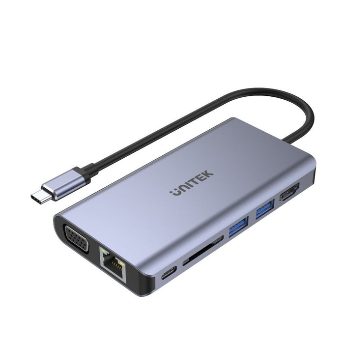 EAN 4894160048851 - UNITEK uHUB O8+ Alámbrico USB 3.2 Gen 1 (3.1 Gen 1) Type-C Gris imagen 1