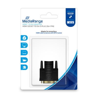 EAN 4260459615637 - MediaRange MRCS170 cambiador de género para cable DVI-D HDMI Negro imagen 1