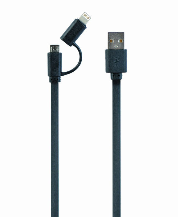 EAN 8716309087674 - Gembird CC-USB2-AMLM2-1M cable USB USB A Micro-USB B/Lightning Negro imagen 1
