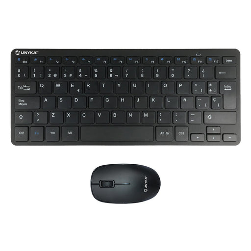 EAN 6974560220212 - UNYKAch UK505447 teclado Ratón incluido Oficina RF inalámbrico QWERTY Español Negro imagen 1