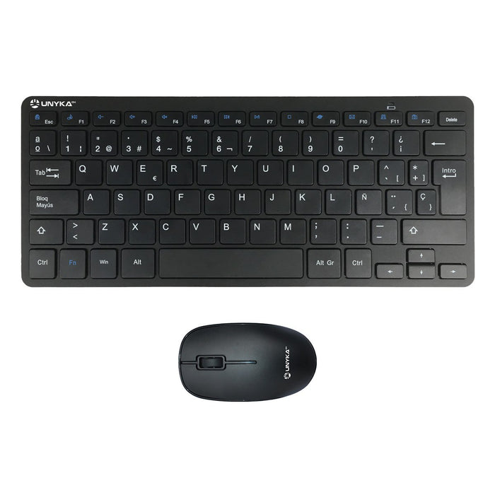 EAN 6974560220212 - UNYKAch UK505447 teclado Ratón incluido Oficina RF inalámbrico QWERTY Español Negro imagen 1
