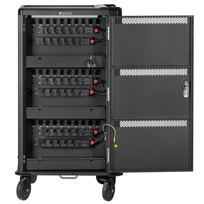 EAN 662919121650 - V7 CHGCT30-2E carrito y armario de dispositivo portátil Carro de gestión y carga para dispositivos portáti imagen 2