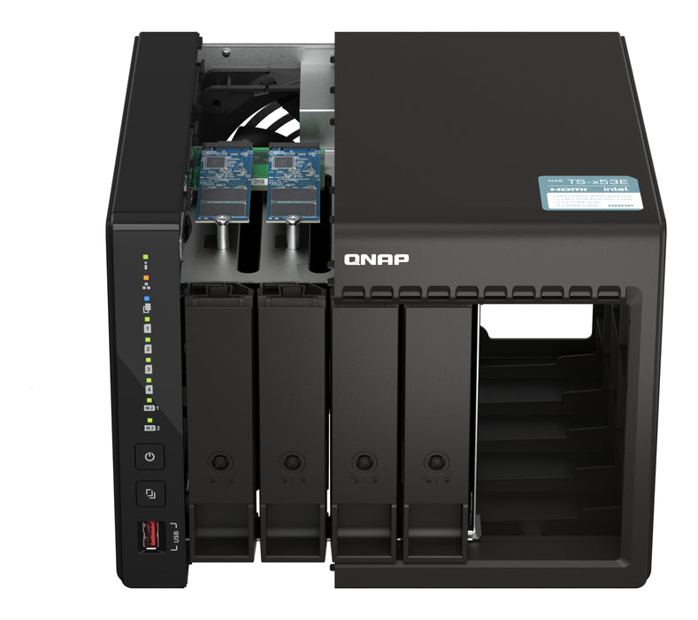 EAN 4711103082164 - QNAP TS-453E NAS Torre Intel® Celeron® J6412 8 GB 0 TB QNAP QTS Negro imagen 2