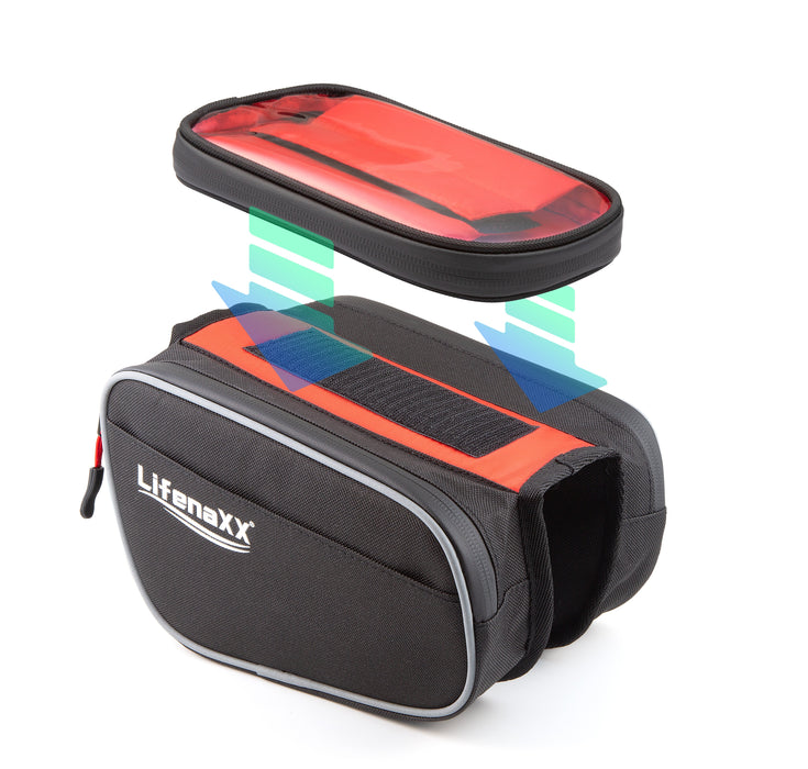 EAN 4260358128184 - Technaxx 4932 bolsa para bicicletas y cesta Montura Bolsa de bicicletas 3 L Negro, Rojo imagen 7