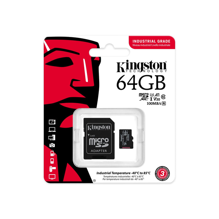 EAN 0740617321043 - Kingston Technology Industrial 64 GB MicroSDXC UHS-I Clase 10 imagen 3