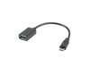 EAN 5901969424447 - Lanberg AD-OTG-UM-01 cable USB USB 2.0 0,15 m Micro-USB A USB A Negro imagen 1