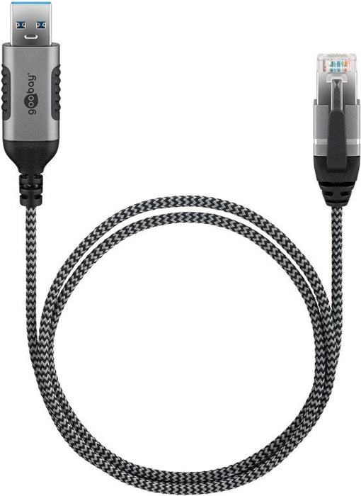 EAN 4040849743979 - Goobay 74397 cambiador de género para cable USB 3.0 type A RJ45 Negro, Plata imagen 4