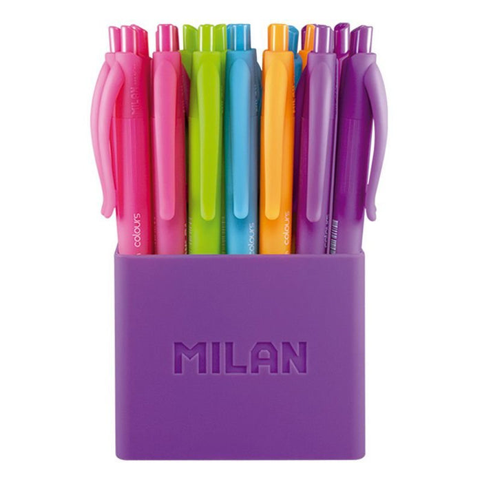 EAN 8411574049159 - Milan 176555124 Multicolor Bolígrafo de punta retráctil con pulsador 24 pieza(s) imagen 1