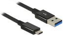 EAN 4043619839834 - DeLOCK 1m USB 3.1 Gen 2 Type-C/Type-A cable USB USB 3.2 Gen 2 (3.1 Gen 2) USB A USB C Negro imagen 1