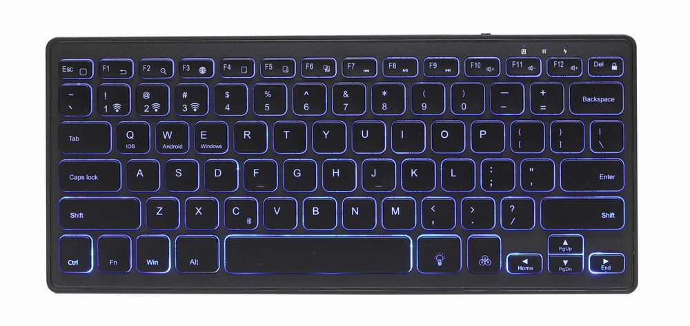 EAN 8716309113595 - Gembird KB-BTRGB-01-DE teclado Universal Bluetooth QWERTZ Alemán Negro imagen 7