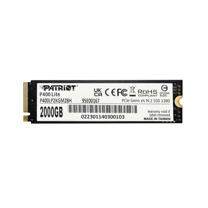 EAN 4711378424140 - Patriot Memory P400 Lite 2 TB M.2 PCI Express 4.0 NVMe imagen 5