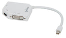 EAN 0766623207362 - Manhattan 207362 adaptador de cable de vídeo 0,25 m Mini DisplayPort DVI-I + VGA (D-Sub) + HDMI Blanco imagen 1