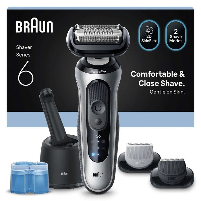 EAN 8700216647403 - Braun Series 6 62-S7650cc Máquina de afeitar de láminas Recortadora Plata imagen 1