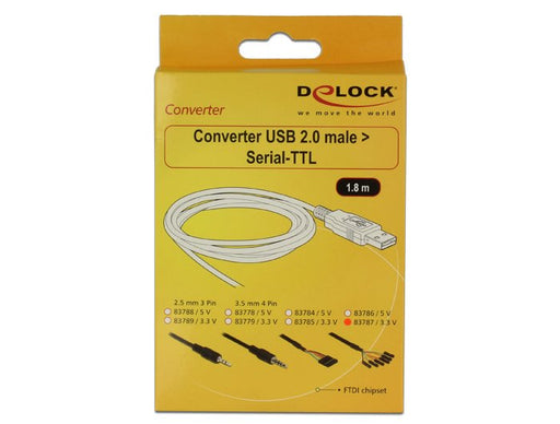 EAN 4043619837878 - DeLOCK 1.8m USB2.0-A/TTL 6-p cable USB 1,8 m USB A Negro imagen 2