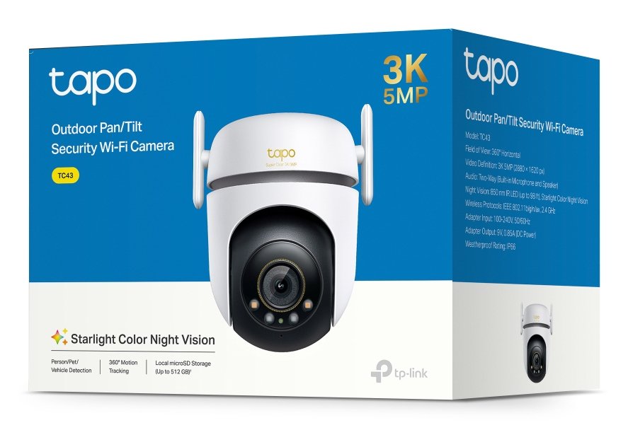 EAN 1210002604598 - TP-Link Tapo TC43(EU) V2 Esférico Cámara de seguridad IP Interior y exterior 2880 x 1620 Pixeles Techo/Pa imagen 6