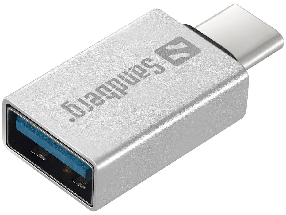 EAN 5705730136245 - Sandberg 136-24 hub de interfaz USB 3.2 Gen 1 (3.1 Gen 1) Type-C Plata imagen 1