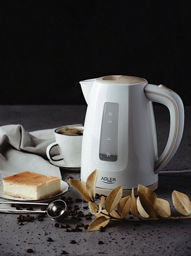 EAN 5902934830928 - Adler AD 1264 tetera eléctrica 1,7 L 2200 W Avellana, Blanco imagen 5