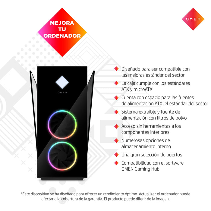 EAN 196188868843 - HP OMEN 40L GT21-0030ns AMD Ryzen™ 7 5800X 16 GB DDR4-SDRAM 1 TB SSD NVIDIA GeForce RTX 3060 Ti FreeDOS To imagen 13