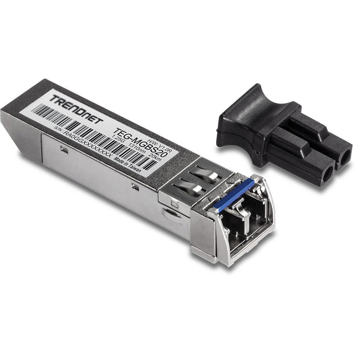 EAN 0710931140620 - Trendnet TEG-MGBS20 convertidor de medio 1250 Mbit/s 1310 nm Monomodo Negro, Acero inoxidable imagen 1