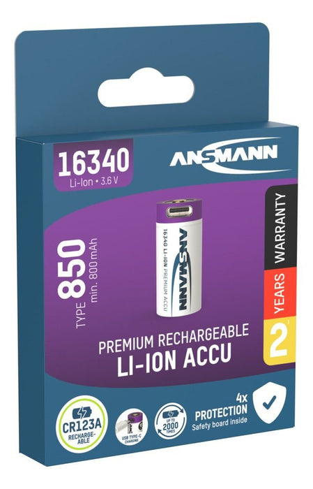 EAN 4013674161386 - Ansmann 1300-0015 pila doméstica Batería recargable 16340 Ión de litio imagen 7