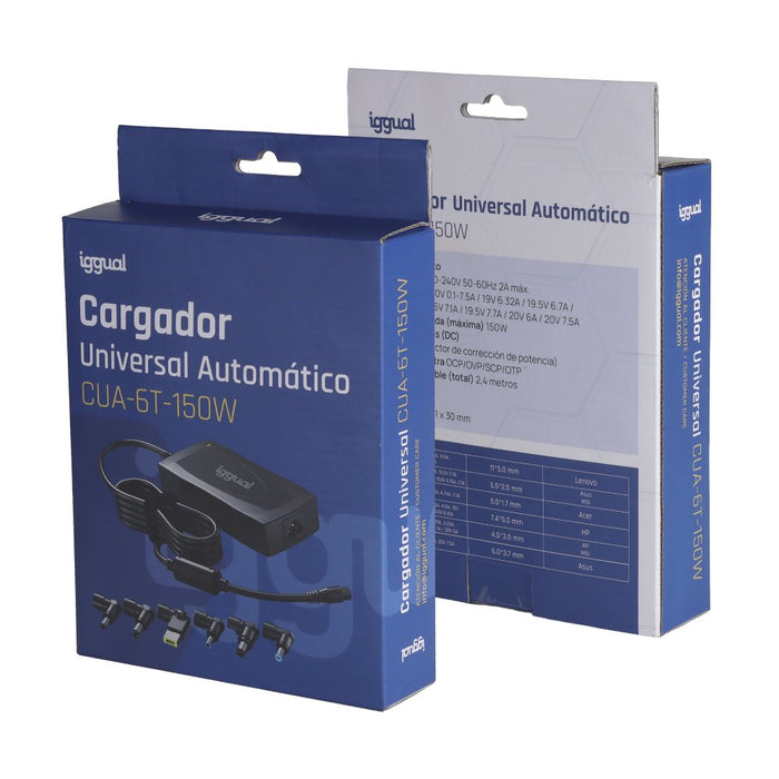 EAN 8435364319901 - iggual CUA-6T-150W adaptador e inversor de corriente Interior Negro imagen 4