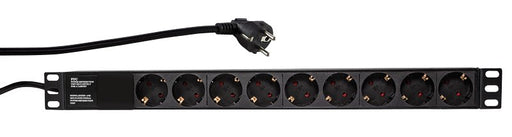 EAN 4052792046571 - LogiLink PDU9C03 limitador de tensión Negro 9 salidas AC 230 V 2 m imagen 1