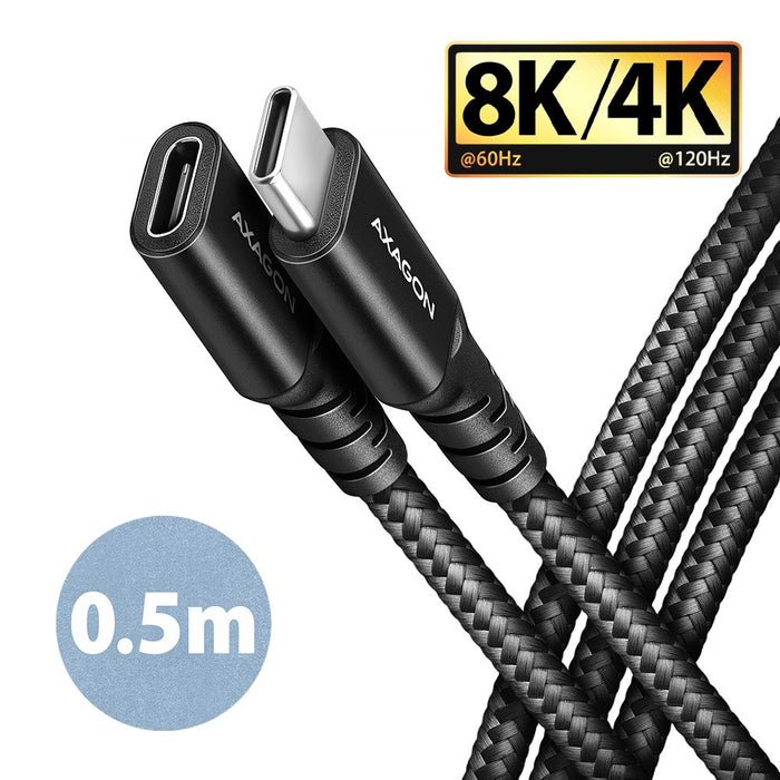 EAN 8595247907356 - Axagon BUCM32-CF05AB cable USB USB 3.2 Gen 2x2 0,5 m USB C Negro imagen 1