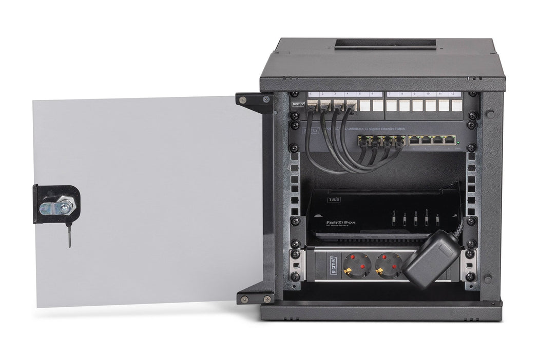 EAN 4016032499466 - Digitus DN-49101-SET armario rack Bastidor de pared Negro imagen 2