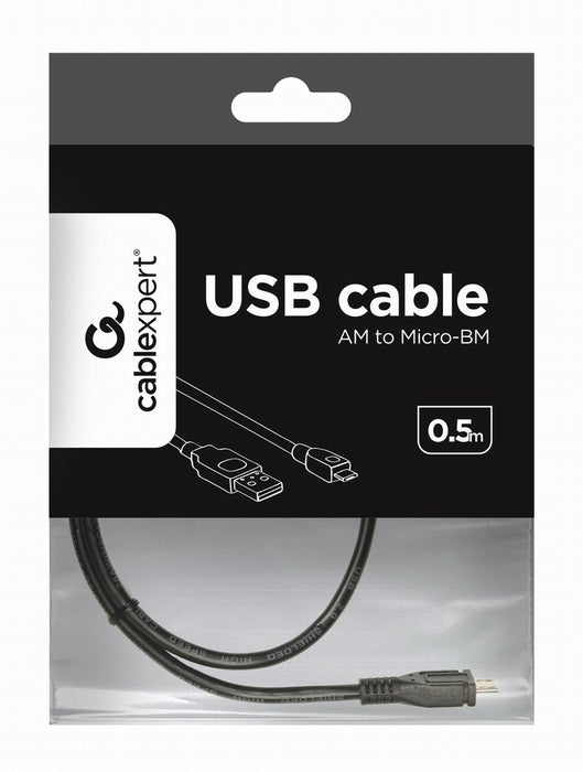 EAN 8716309071994 - Gembird CCP-MUSB2-AMBM-0.5M cable USB USB 2.0 0,5 m USB A Micro-USB B Negro imagen 3