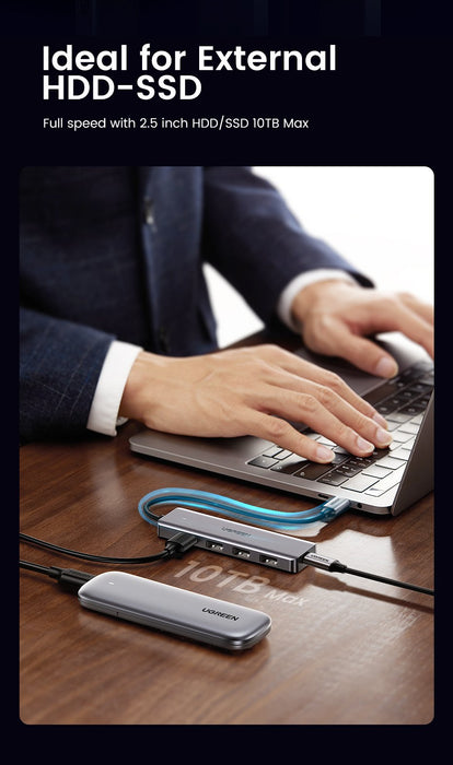 EAN 6957303873364 - Ugreen 70336 hub de interfaz USB 3.2 Gen 1 (3.1 Gen 1) Type-C 5000 Mbit/s imagen 5