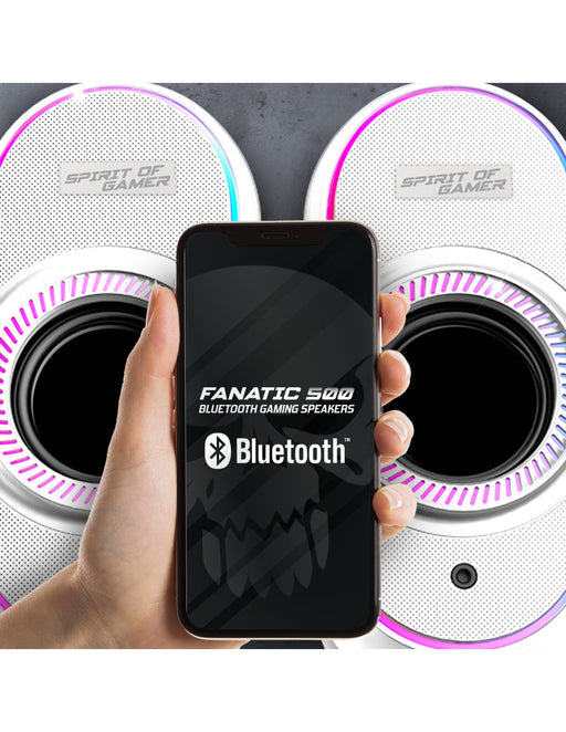 EAN 3700104434349 - Spirit of Gamer FANATIC 500 ARTIC Blanco Inalámbrico y alámbrico 3 W imagen 2