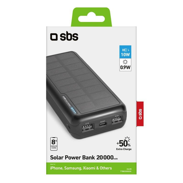 EAN 8018417426438 - SBS TTBB20000SK batería externa Ión de litio 20000 mAh Negro imagen 2