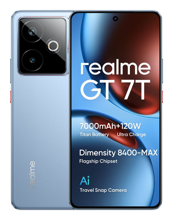 EAN 6941764464674 - realme GT 7T 17,3 cm (6.8") SIM doble Android 15 5G USB Tipo C 12 GB 256 GB 7000 mAh Azul imagen 10