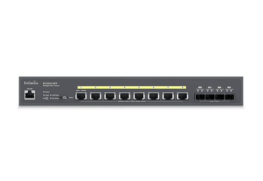 EAN 4711488350988 - EnGenius ECS5512FP switch Gestionado L2+ 10G Ethernet (100/1000/10000) Energía sobre Ethernet (PoE) Negro imagen 2