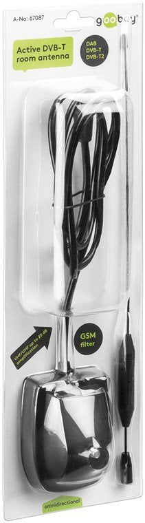 EAN 4040849670879 - Goobay 67087 antena de televisión Interior Omni-direccional imagen 2