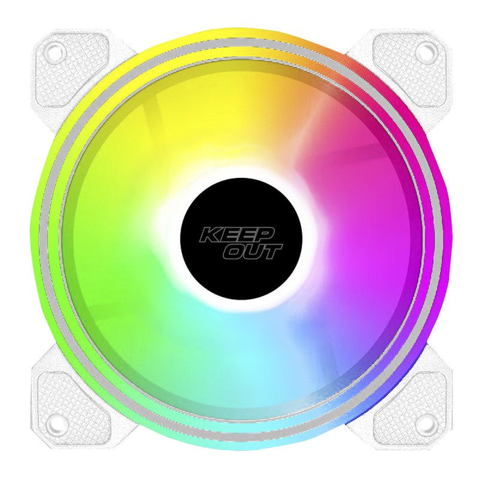 EAN 8435099533986 - KeepOut XFC-120DRW sistema de refrigeración para ordenador Carcasa del ordenador Ventilador 12 cm Blanco imagen 2