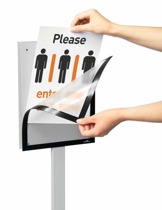 EAN 4005546730325 - Durable INFO STAND BASIC A4 1 ST 501257 (501257) Stand de información Metal, Plástico Gris imagen 3