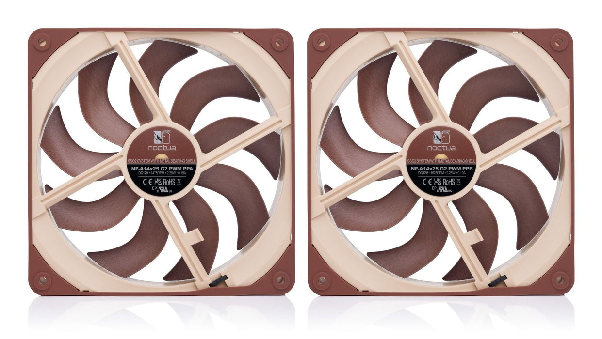 EAN 9010018100655 - Noctua NF-A14X25 G2 PWM SX2-PP sistema de refrigeración para ordenador Carcasa del ordenador Ventilador 1 imagen 3