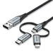 EAN 6922794752856 - Vention CQJHF cable de teléfono móvil USB A Lightning + micro-USB B + USB C imagen 1