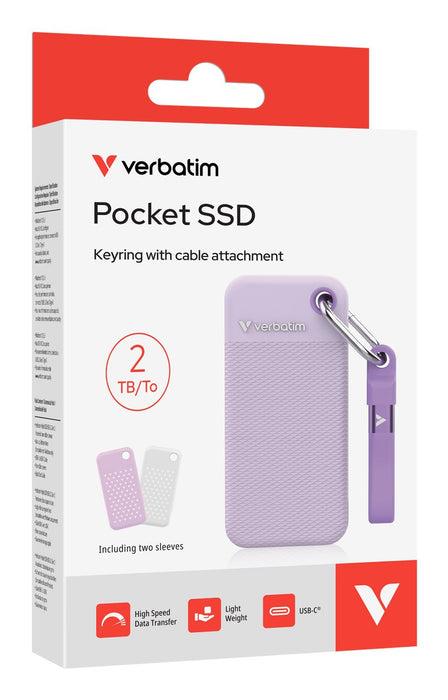 EAN 23942323235 - Verbatim Pocket SSD 2 TB USB Tipo C 3.2 Gen 2 (3.1 Gen 2) Púrpura imagen 6