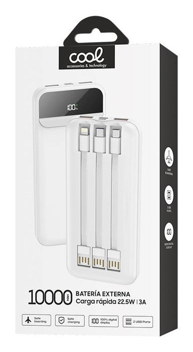 EAN 8434847069630 - COOL Accesorios 8434847069630 batería externa Polímero de litio 10000 mAh Blanco imagen 4