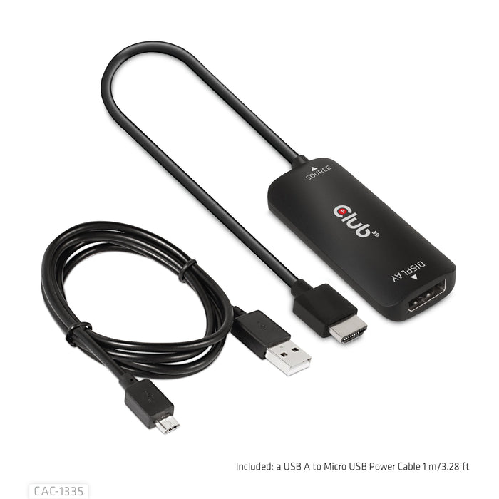 EAN 8719214472498 - CLUB3D CAC-1335 adaptador de cable de vídeo 1 m HDMI + USB DisplayPort imagen 20